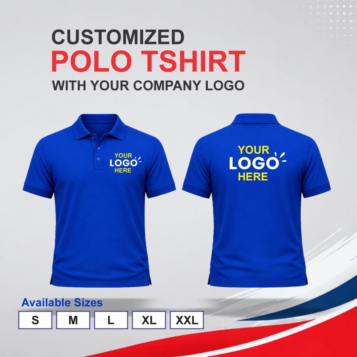 Customized Polo T-Shirt With Your Company Logo