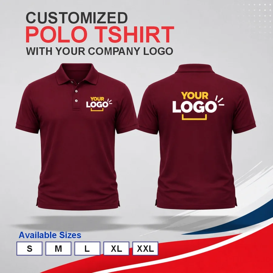 Customized Polo T-Shirt With Your Company Logo